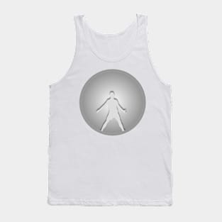 Football player celebration paper cut design Tank Top